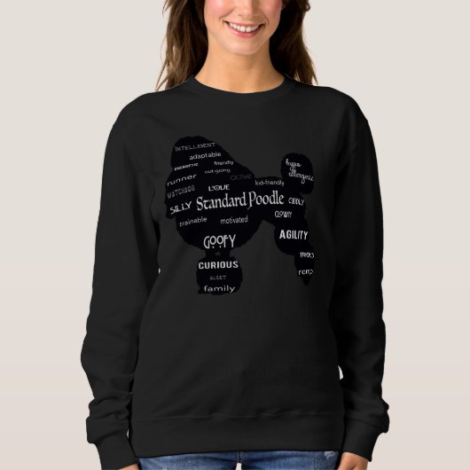 Sweatshirt Aimer Un Poodle Standard (Devant)