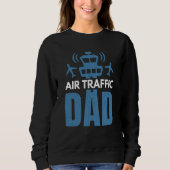 Sweatshirt Air Traffic Dad Airplane Controller Aviation Graph (Devant)