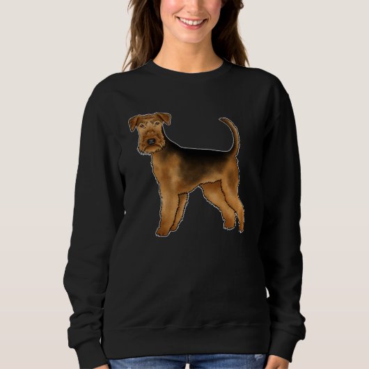 Sweatshirt Airedale Terrier mignon chien adorable chien de de (Devant)