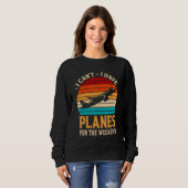 Sweatshirt Airline Pilot Aviation Themed Pun Corporate Pilot (Devant entier)
