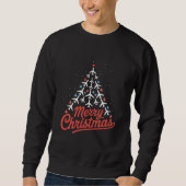 Sweatshirt Airplane Christmas Tree Pilot (Devant)