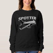 Sweatshirt Airplane Spotter Pilot Aviator Flying Planes (Devant)