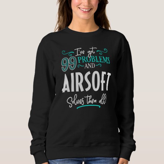 Sweatshirt Airsoft Design Airsoft Les Résout Tous (Devant)