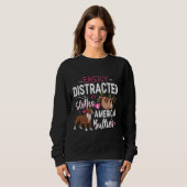 Sweatshirt Aisément distrait Sloths American (Devant entier)
