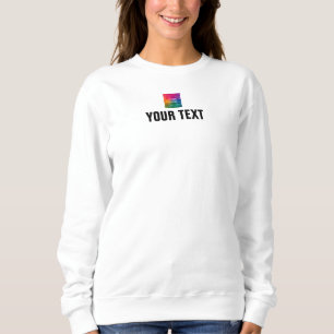 Sweatshirt Ajouter le texte de l'image ici Elégant blanc mode