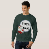 Sweatshirt Ajouter votre logo Noël (Devant entier)