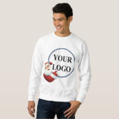 Sweatshirt Ajouter votre logo Noël (Devant entier)