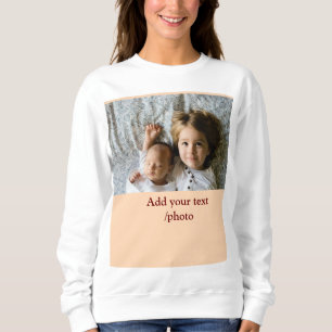 Sweatshirt AJOUTER VOTRE TEXTE PHOTO NOËL Ho