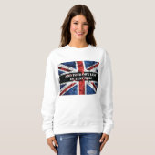 Sweatshirt Ajouter votre texte sur le drapeau anglais Jeu d'o (Devant entier)