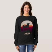 Sweatshirt Akita and Moon Halloween (Devant entier)