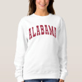 Sweatshirt Alabama Vintage College Style (Devant)