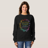 Sweatshirt Alan Watts Best Philosophical Quotes Dancer Mandal (Devant entier)