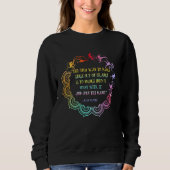 Sweatshirt Alan Watts Best Philosophical Quotes Dancer Mandal (Devant)