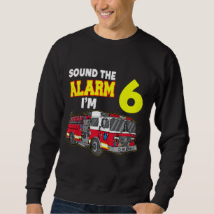 Sweatshirt Alarme Son Enfants Im 6 Enfants Camion Pompier