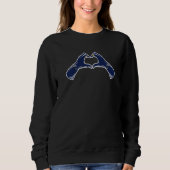 Sweatshirt Alaska Flag Alaskan Heart (Devant)