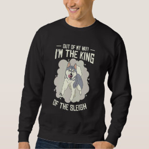 Sweatshirt Alaska Husky Sledding Sled Dog Racing Chien Sled R