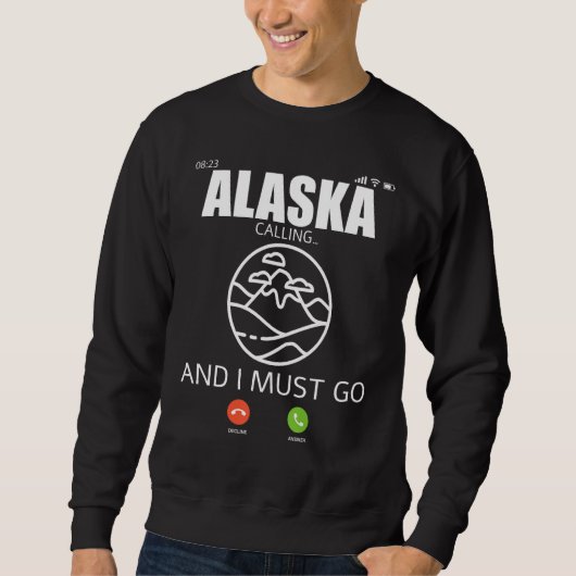 Sweatshirt Alaska Travel Camp Vacation Trip Hiking And Backpa (Devant)