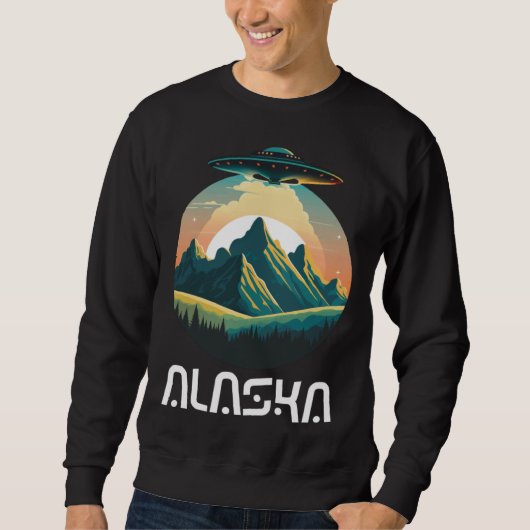 Sweatshirt Alaska UFO For UFO and Alien Fans (Devant)