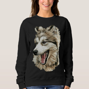 Sweatshirt Alaskan Malamute Husky Art !