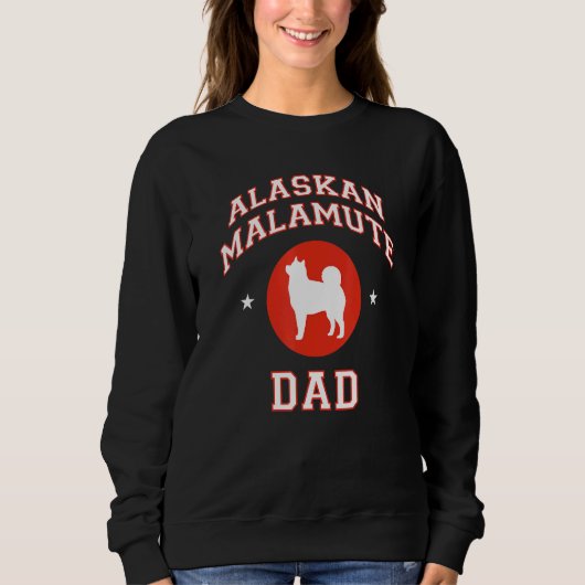 Sweatshirt Alaskan Malamute Papa (Devant)