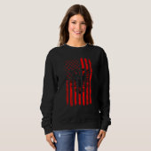 Sweatshirt Albanian American Flag Albania America Pride Herit (Devant entier)