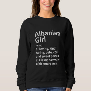 Sweatshirt ALBANIAN FILLE ALBANIA Don Funny Country Accueil R