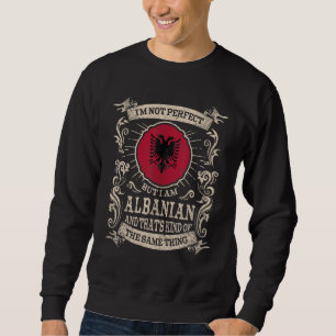 Sweatshirt Albanie Drapeau Fiers Albanais Hommes et Femmes 1