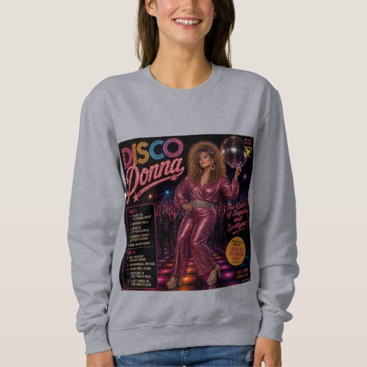 Sweatshirt Album Disco Donna (Devant)