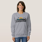 Sweatshirt Albuquerque Nouveau-Mexique (Devant entier)