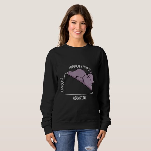 Sweatshirt algebra math student math teacher hippotenuse (Devant entier)