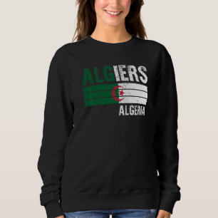 Sweatshirt Alger Algérie Drapeau Algérien Hommes Femmes Enfan