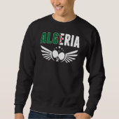 Sweatshirt Algeria Table Tennis  Support Algerian Ping Pong T (Devant)