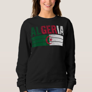 Sweatshirt Algérie Drapeau Algérien Hommes Femmes Enfants