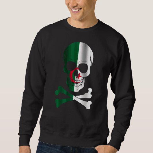 Sweatshirt Algérie Drapeau Drapeau Drapeau Drapeau Algérie (Devant)