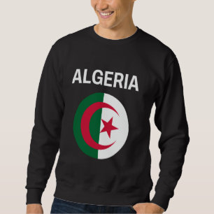 Sweatshirt Algérie - Drapeau moderne