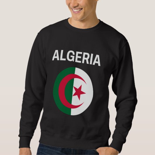 Sweatshirt Algérie - Drapeau moderne (Devant)