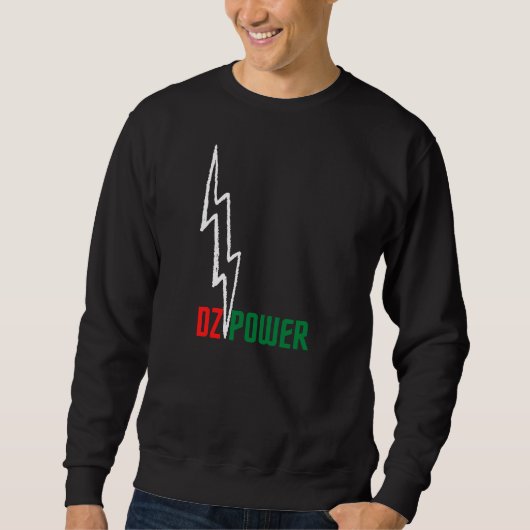 Sweatshirt Algérie DZ Power, Red DZ et Green Power (Devant)