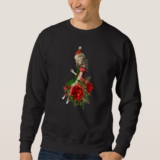 Sweatshirt Alice In Wonderland Christmas Vibe In Her Santa Ha (Devant)