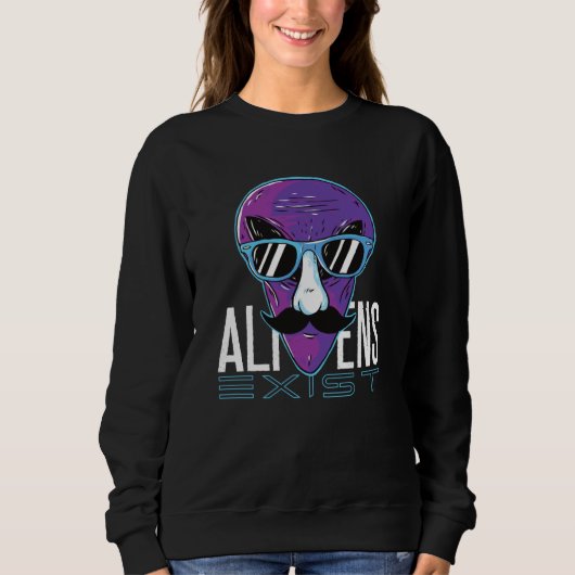 Sweatshirt Alien Area 51 UFO  Aliens (Devant)