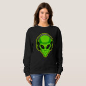 Sweatshirt Alien Avec Casque Êtes-Vous Prêt (Devant entier)