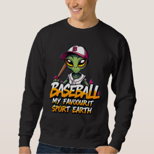 Sweatshirt alien de baseball style graffiti sport rue