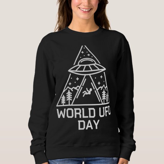 Sweatshirt Alien De L'Espace De L'Ufo  Enlèvement D'Aliens Jo (Devant)