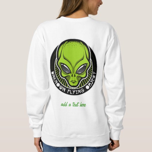 Sweatshirt Alien d'ovni extraterrestre (Dos)