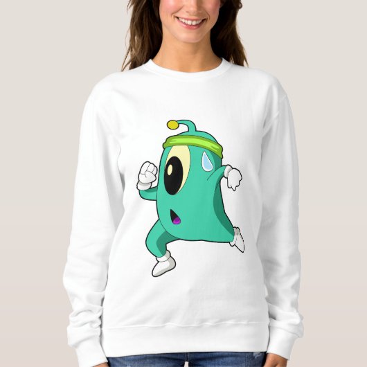 Sweatshirt Alien en tant que coureur (Devant)
