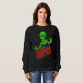 Sweatshirt Alien spatial Galaxy Planètes Humains Arent Real (Devant entier)