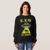Sweatshirt Alien Ufo Cow Enduction Espace Alien (Devant entier)