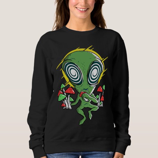 Sweatshirt aliens de l'espace extraterrestres ufologue champi (Devant)