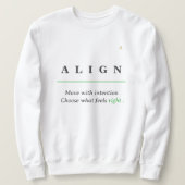 Sweatshirt ALIGN Minimal Tee | KaliraArts (Design devant)
