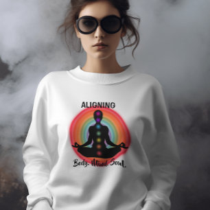 Sweatshirt "Aligner l'âme du corps" Méditation Chakra & Yoga