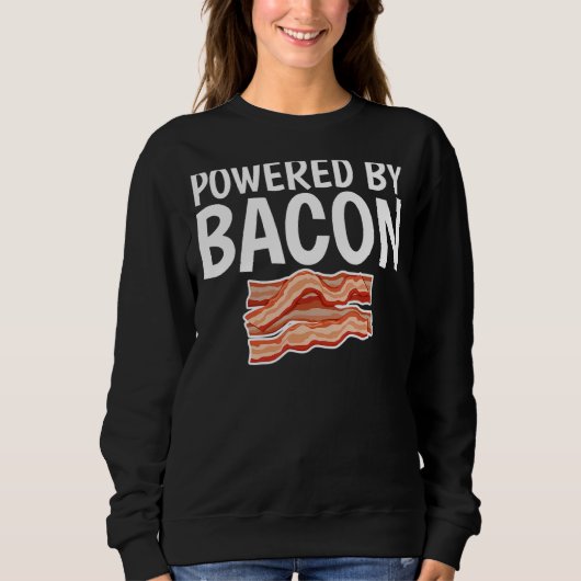 Sweatshirt Alimenté Par Bacon Bacon Unisex (Devant)